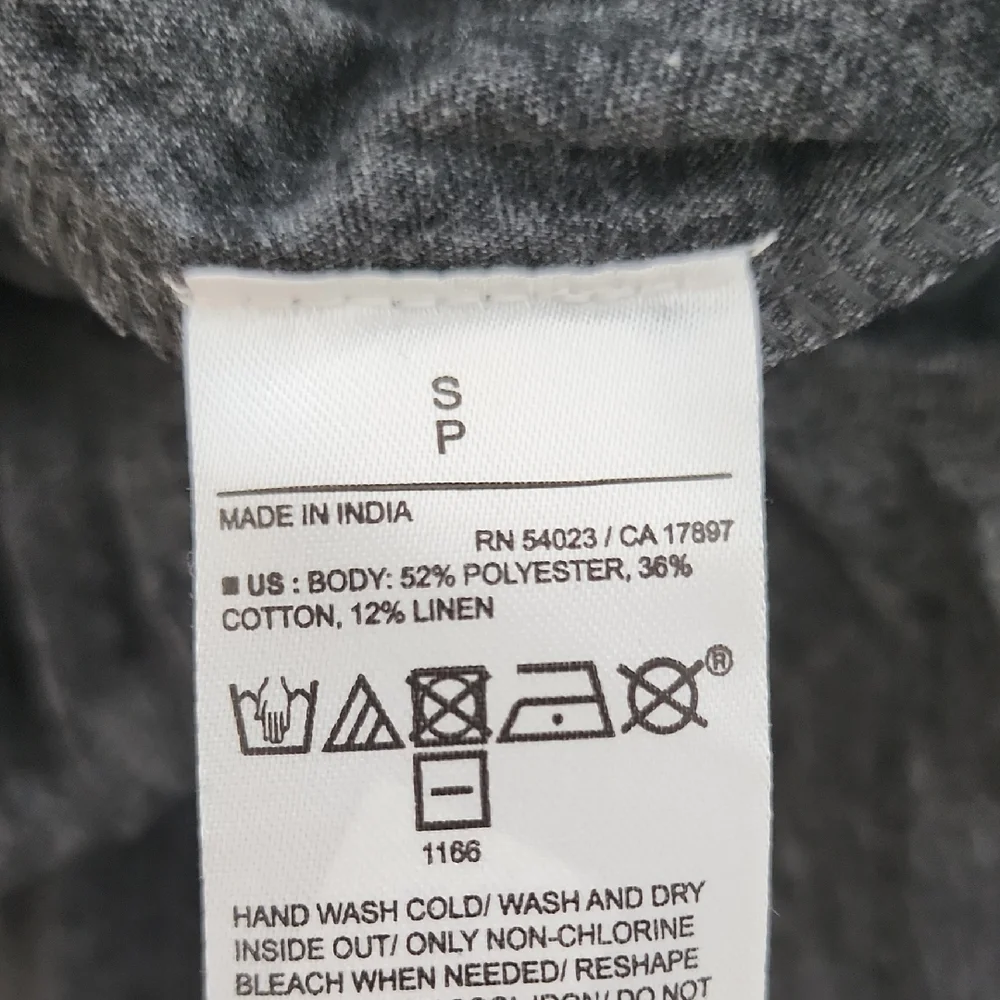 Banana Republic Charcoal Pleated Women's Top Size Small